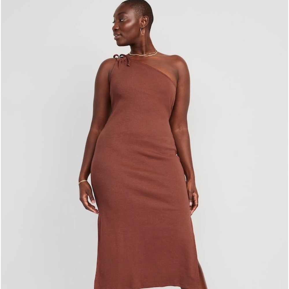 Fitted One Shoulder Midi NWT